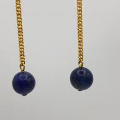 pendant d'oreille lapis lazuli détail