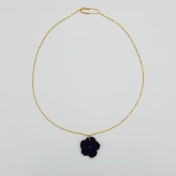 Collier ras de cou fleur au crochet