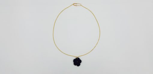 Collier ras de cou fleur au crochet