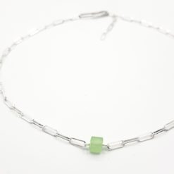 collier ras de cou haut cube xxl lime