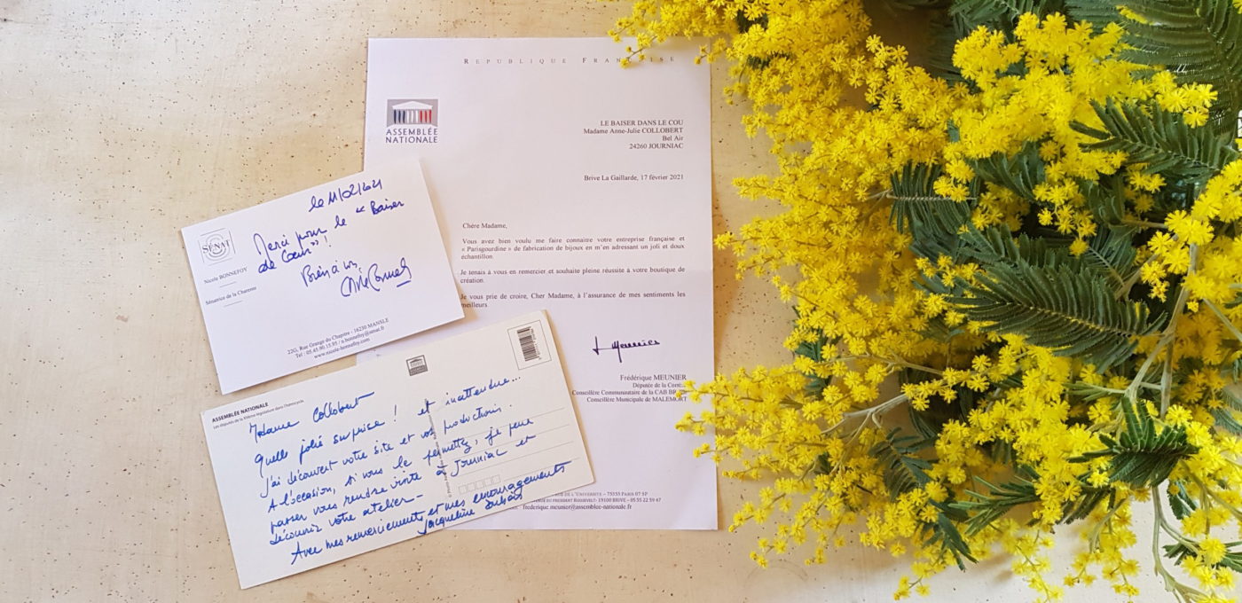 lettre de remerciements femme politique députée sénatrice