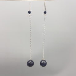 pendants d'oreilles voie lactée blue stone